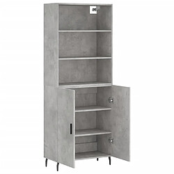 Acheter Maison Chic Buffet,Meuble de Rangement,commode pour salon,Cuisine Gris béton 69,5x34x180 cm Bois d'ingénierie -MN11853