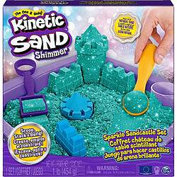 Spin Master Kinetic Sand Coffret château de sable scintillant Petrol (454g) 