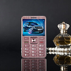 Acheter Mini Téléphone Portable Rose Gold 1.77 Pouces Dual SIM Bluetooth MP3 Anti-Perte Rose Gold YONIS