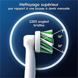 Brossettes - ORAL-B - Pro Cross Action - Pour brosse a dents - 4 unités pas cher