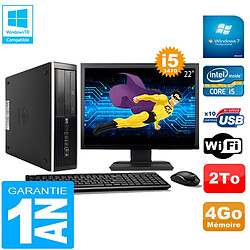 PC HP Compaq Pro 6300 SFF I5-3470 4Go 2To Graveur DVD Wifi W7 Ecran 22" - Occasion