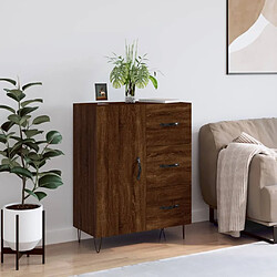 Maison Chic Buffet,Meuble de Rangement,commode pour salon,Cuisine chêne marron 69,5x34x90 cm bois d'ingénierie -MN42977