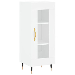 Maison Chic Buffet,Meuble de Rangement,commode pour salon,Cuisine blanc 34,5x34x90 cm bois d'ingénierie -MN99431