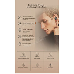 Acheter Universal Écouteurs Bluetooth sans fil, recharge sans fil, haute fidélité, microphone, bouchons d'oreille, casque d'élimination du bruit