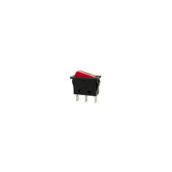 Perel Interrupteur de puissance a bascule 10a-250v spst on-off - avec temoin neon rouge 