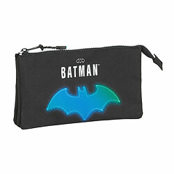 Trousse Fourre-Tout Triple Batman Bat-Tech Noir (22 x 12 x 3 cm)