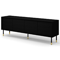 Bestmobilier Novara - meuble tv - 180 cm Novara - meuble tv - 180 cm - Noir