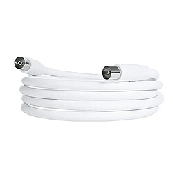 Avis BigBuy Tech Câble d'antenne KTMF03 Blanc 3 m (Reconditionné A)