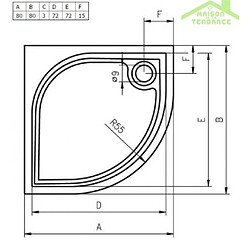 Avis Receveur de douche quadrant en marbre RIHO KOLPING DB10 80x80x3 cm