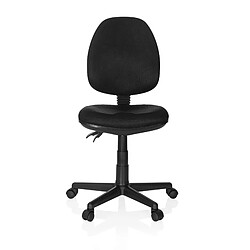 Chaise de bureau / Siège pivotant CITY 25 Tissu Maille Noir sans accoudoirs hjh OFFICE