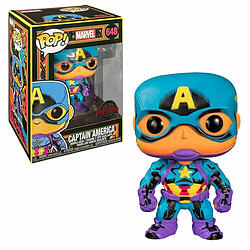 Ludendo Figurine POP Bobble Captain America Marvel Black Light