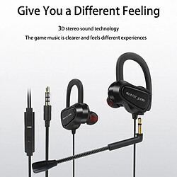 Acheter Universal Casque de jeu avec microphone HD 3,5 mm câblé casque stéréo téléphone portable tablette ruban métrique casque