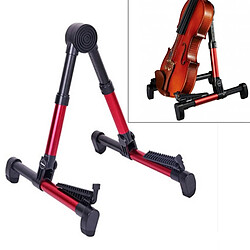 Wewoo Pliant simple guitare verticale violon rouge ukulélé support musical instrument stand