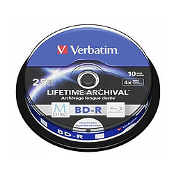 Blu-Ray BD-R Verbatim 43825 (10 Unités)