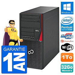 PC Tour Fujitsu Esprimo P720 Intel G3220 RAM 32Go Disque Dur 1To Windows 10 Wifi - Occasion