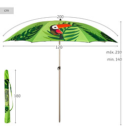 Parasol Aktive 200 x 210 x 200 cm 200 x 215 x 200 cm (6 Unités) pas cher