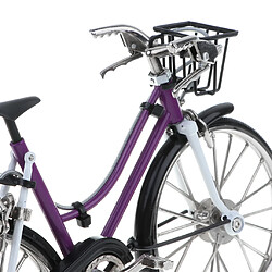 01:10 Simulation Alliage Moulé Sous Pression Modèle Vélo Vélo Vélo Jouet Art Artisanat Violet