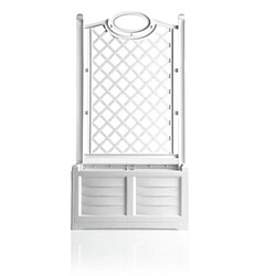 Ac-Deco Jardinière treillage - SEPARE - 80 cm - Blanc