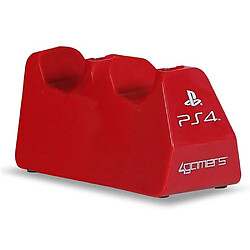 Double chargeur USB 4Gamers Rouge pour Manettes PS4 