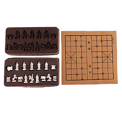 Jeu d'échecs chinois Jeu d'Echecs Chinois Pièces de Jeu d'Echecs en Forme de Terra-Cotta Warriors