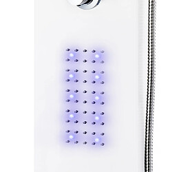 Avis vidaXL Panneau de douche aluminium 20x44x130 cm blanc