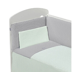 Interbaby Parure de lit 3 Pcs. Nid d'abeille Mod. Astrid Verd 