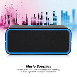 Avis ComfortXL Enceinte bluetooth sans fil 5.0 stéréo, haut-parleur portable avec caisson de basses pour mobile et ordinateur - bleu