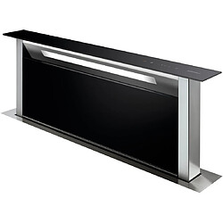 Hotte plan de travail 90cm 503m³/h verre noir/inox - dhd7961b - DE DIETRICH