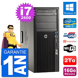 PC Tour HP Z210 Intel Core i7-2600 RAM 16Go Disque Dur 2To Windows 10 Wifi - Occasion