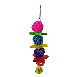 15x Perroquets Stand Jouets à Mâcher Escalade Swing Avec Clochettes Grands Oiseaux Aras Conures