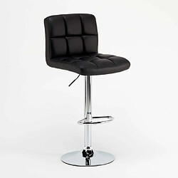 Avis Superstool Tabouret pour bar cuisine fixe pivotant réglable avec dossier et repose-pied Atlanta, Couleur: Noir