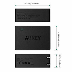 Avis Chargeur mural Aukey PA-T14 Noir