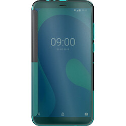 Etui folio Easy turquoise pour Wiko Y80