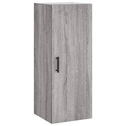 Maison Chic Armoire murale,Meuble de Rangement pour salon,cuisine sonoma gris 34,5x34x90 cm -MN98920