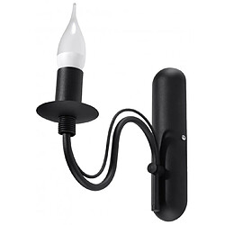 Luminaire Center Applique murale MINERWA acier noir 1 ampoule Matériau : acier  Coloris : noir   Dimensions en Cm : 25 x 6 x 25  Nombre d'ampoules : 1  Type d'ampoule : E14  Puissance en Watts (W) : 40  Ampoules incluses