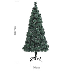 vidaXL Sapin de Noël artificiel avec support Vert 180 cm PET pas cher