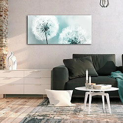 Paris Prix Tableau Imprimé Fluffy Dandelions Blue Wide 45x100cm