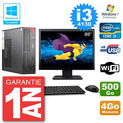 PC Fujitsu Esprimo E520 Ecran 22" i3-4130 RAM 4Go 500Go Graveur DVD Wifi W7 · Occasion 