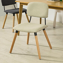 SoBuy FST54-MI Cuisine Chaise de Bureau à Manger avec Dossier de Siège Rembourré