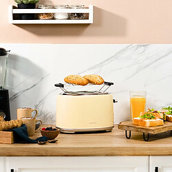 Cecotec Tostadora vertical Toast&Taste 1000 Retro Double Beige. 980 W, 2 Rebanadas