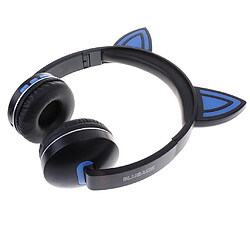 Acheter casque bluetooth sur l'oreille, casque stéréo sans fil hi-fi, bleu pliable