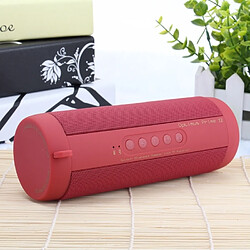 Wewoo Enceinte Bluetooth étanche Haut-parleur stéréo T2 3ATM étanche, avec micro et LED intégrés crochet suspendu, prise en charge des appels mains libres carte TF, distance Bluetooth: 10 m (rouge)