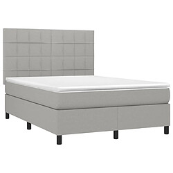 Avis Sommier à lattes,Cadre à lattes de lit et matelas et LED pour Adulte Gris clair 140x200 cm -MN16963