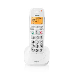 Brondi Bravo Bright Téléphone DECT Blanc Identification de l'appelant