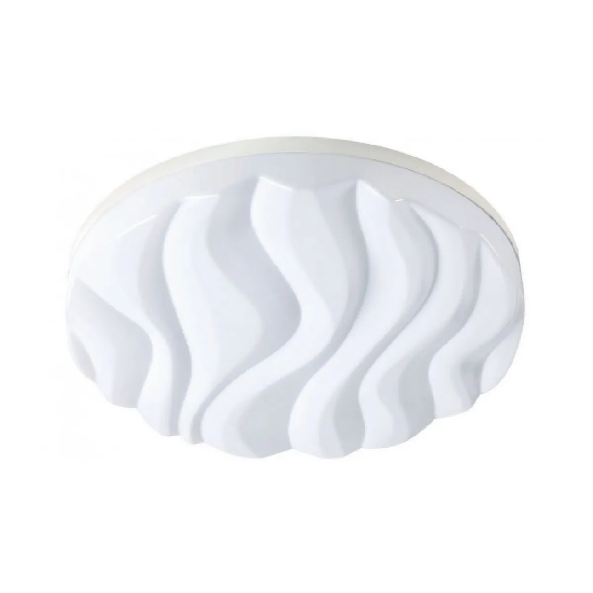 Luminaire Center Plafonnier salle de bains Arena blanc 1 ampoule 8,5cm