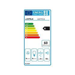 AIRLUX Groupe filtrant AHF771IX 770 m3/h largeur 70 cm