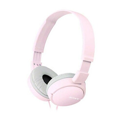 Totalcadeau Casque audio rose rembourré à câble - Ecouteur pour PC orinateur, MP3, smartphone, baladeau pas cher