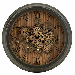 Paris Prix Horloge Murale Design Engrenage 58cm Noir