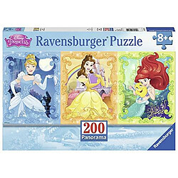 Ravensburger Beautiful Disney Princesses Panorama Puzzle 200 piAces pour enfants A chaque piAce est unique, les piAces semboAtent parfaitement, 12825