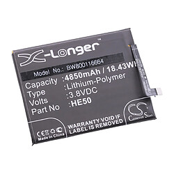 vhbw Li-Polymère batterie 4850mAh (3.8V) pour téléphone portable mobil smartphone comme Motorola HE50